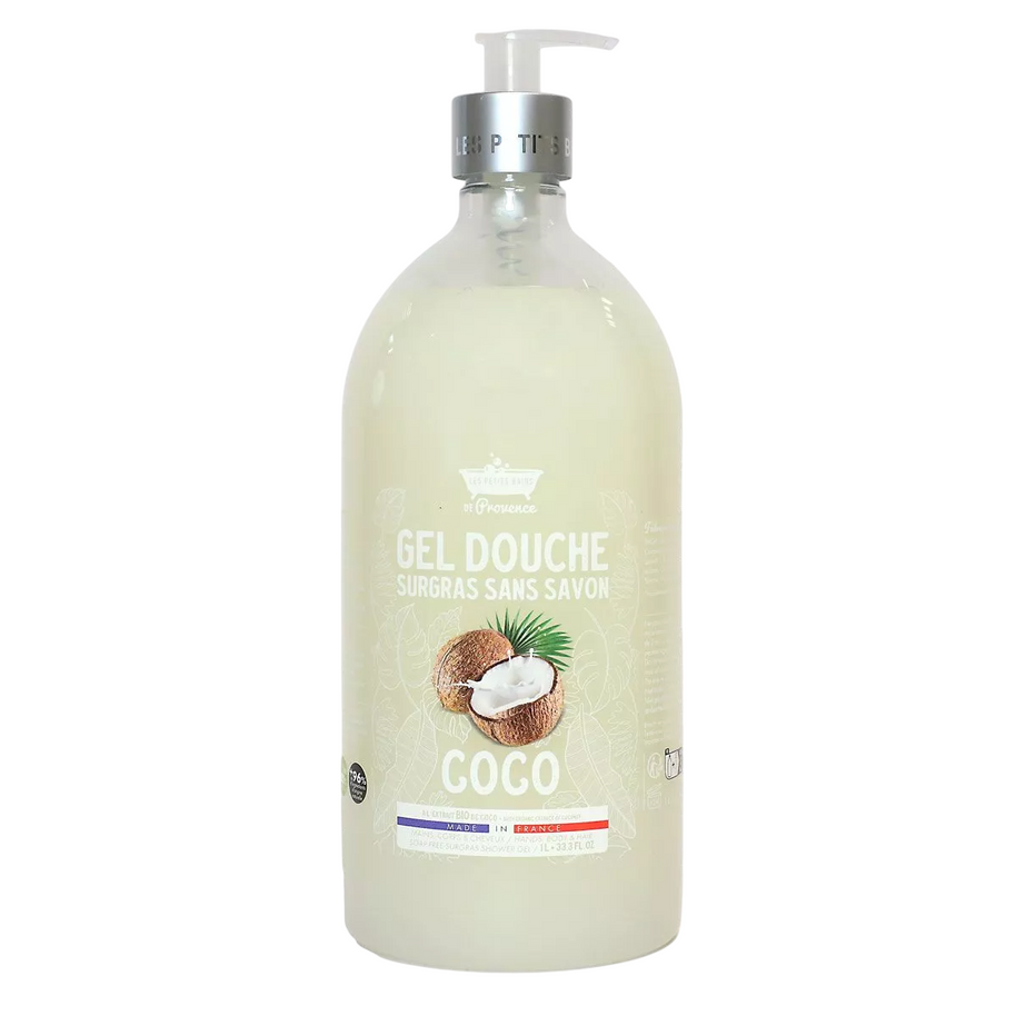 Les Petites Bains de Provence, Coconut, Αφρόλουτρο, Για Ευαίσθητες Επιδερμίδες, 1000 ml