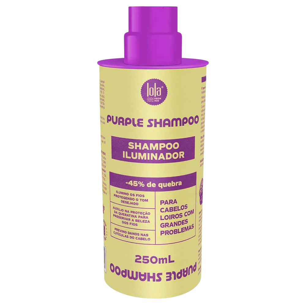 Lola Cosmetics, Purple, Σαμπουάν, Counteracts Yellow Or Orange Tones, 250 ml