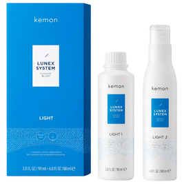 Lunex System Light Σετ Kemon: Cosmetic Lightening, Hair Cream Treatment, 90 ml + Cosmetic Developer, Hair Cream Treatment, 180 ml