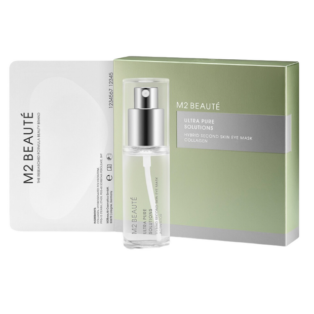 Set, M2 Beaute, Ultra Pure Solutions, Collagen, Moisturizing, Eye Cream Mask, 7 pcs