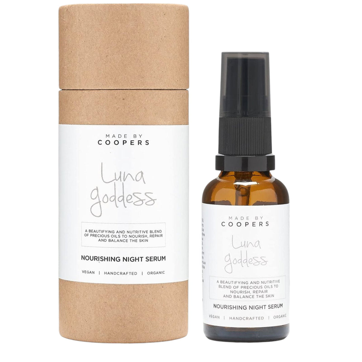 Made By Coopers, Luna Goddess, Vegan, Θρεπτικό, At Night, Ορός, Για το Πρόσωπο, 30 ml