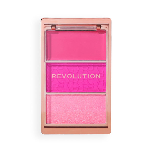 Makeup Revolution, Blush Icon, Blush Palette, Hot Pink Flag, 6.3 g