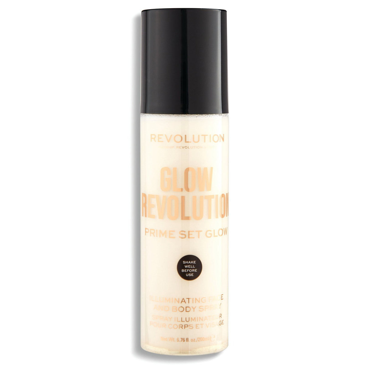 Makeup Revolution, Glow Revolution, Vegan, Λαμπερό, Spray, Για το Πρόσωπο & Body, 200 ml