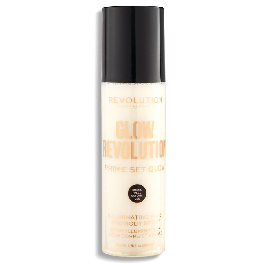 Makeup Revolution, Glow Revolution, Vegan, Λαμπερό, Spray, Για το Πρόσωπο & Body, 200 ml