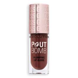 Makeup Revolution, Pout Bomb, Plumping, Lip Gloss, Espresso Cool, 4.6 ml