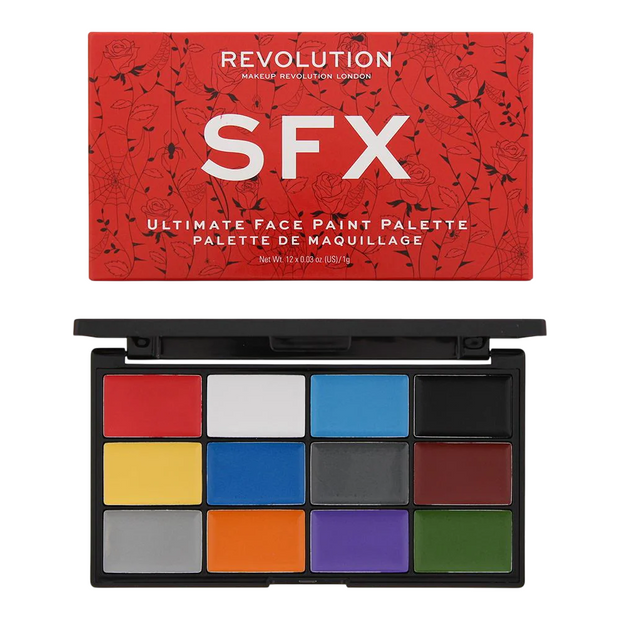 Makeup Revolution, Sfx, Για το Πρόσωπο Palette, 12 Shades, 12 g