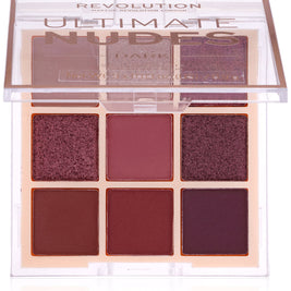 Makeup Revolution, Ultimate Nudes, Eyeshadow Palette, Dark, 9 Shades, 8.1 g