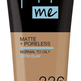 Maybelline, Fit Me Matte + Poreless, Υγρό Foundation, 336, Warm Olive, 30 ml