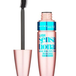 Maybelline, Lash Sensational, Αδιάβροχο, Volumizing, Μάσκαρα, Black, 9.5 ml