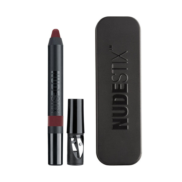 Nudestix, Intense Matte, Μολύβι Χειλιών & Cheek Blush 2-In-1, Raven, 2.5 g