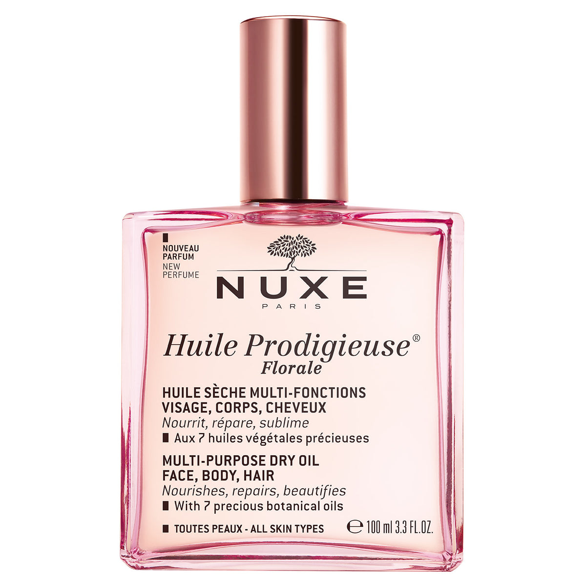Nuxe, Huile Prodigieuse Multi-Purpose Floral, Έλαιο Σώματος, Για το Πρόσωπο, Body & Hair, 100 ml
