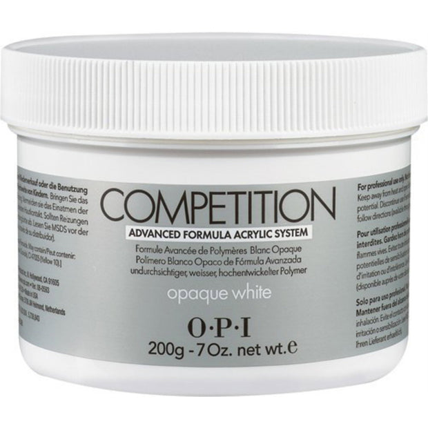 Opi, Competition, Acrylic Nail Powder, Opaque White, 200 g