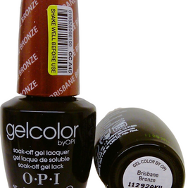 Opi, Gel Color, Semi-Permanent Nail Polish, GC A45, Brisbane Bronze, 15 ml