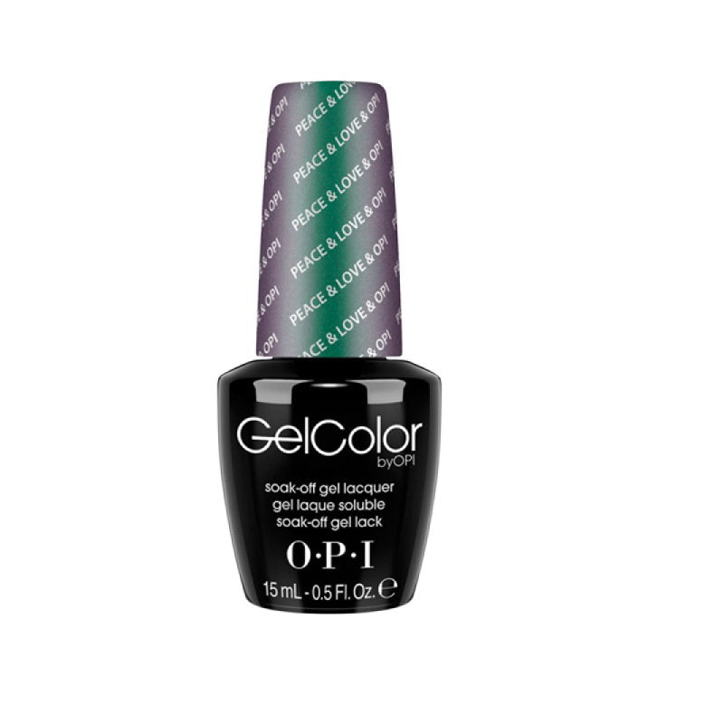 Opi, Gel Color, Semi-Permanent Nail Polish, GC F56, Peace & Love & Opi, 15 ml