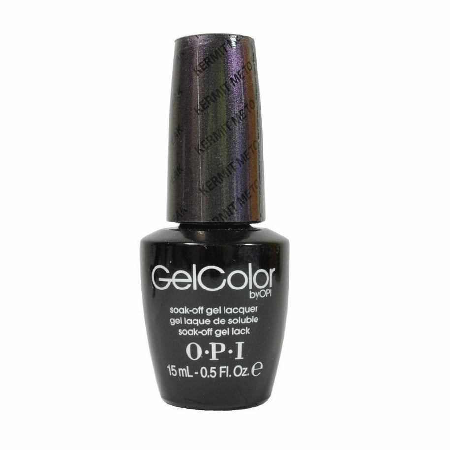 Opi, Gel Color, Semi-Permanent Nail Polish, Kermit Me To Speak, 15 ml