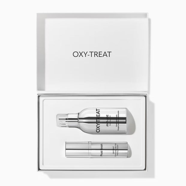 Oxy-Treat Anti-Age Σετ Labo Suisse: Oxy-Treat, Αντιγήρανσης, Gel, Για το Πρόσωπο, 50 ml + Oxy-Treat, Αντιγήρανσης, Γαλάκτωμα, Για το Πρόσωπο, 15 ml