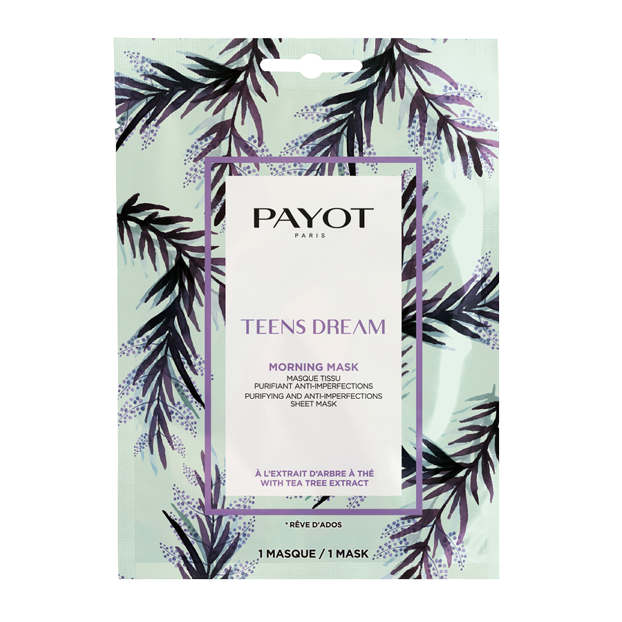 Payot, Teens Dream, White Tea Extract, Καθαριστικό, Sheet Mask, Για το Πρόσωπο, Morning, 19 g