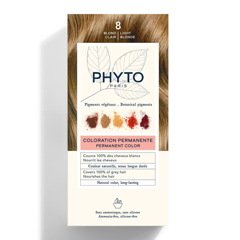 Phyto, Color, Μόνιμη Βαφή Μαλλιών, 8 Light Blonde, 50 ml