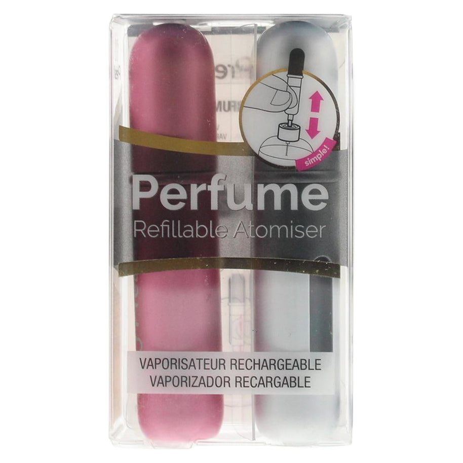 Set Duo, Pressit, Pink & Silver, Refillable Atomizer Case, 2 pcs
