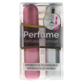 Σετ Duo, Pressit, Pink & Silver, Επαναγεμιζόμενο Atomizer Case, 2 pcs
