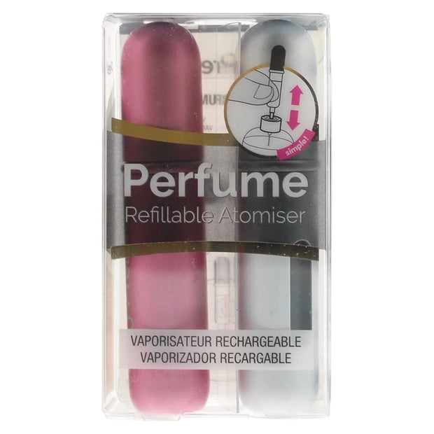 Σετ Duo, Pressit, Pink & Silver, Επαναγεμιζόμενο Atomizer Case, 2 pcs