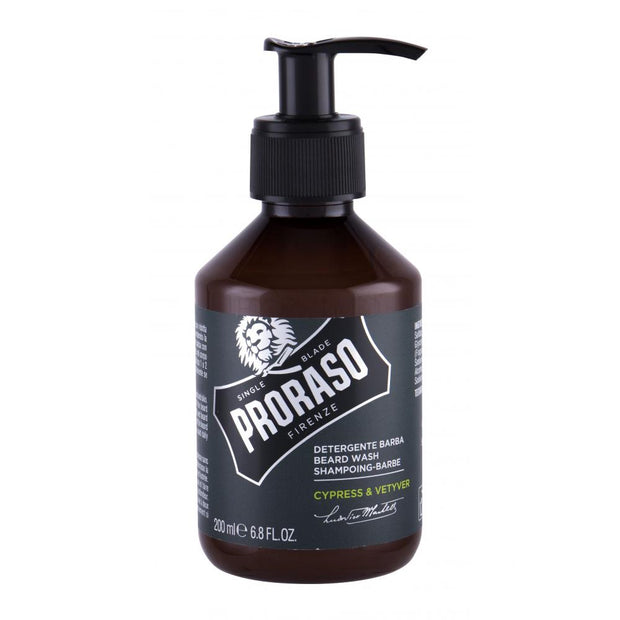 Proraso, Cypress & Vetyver, Beard Σαμπουάν, Καθαρισμού, 200 ml