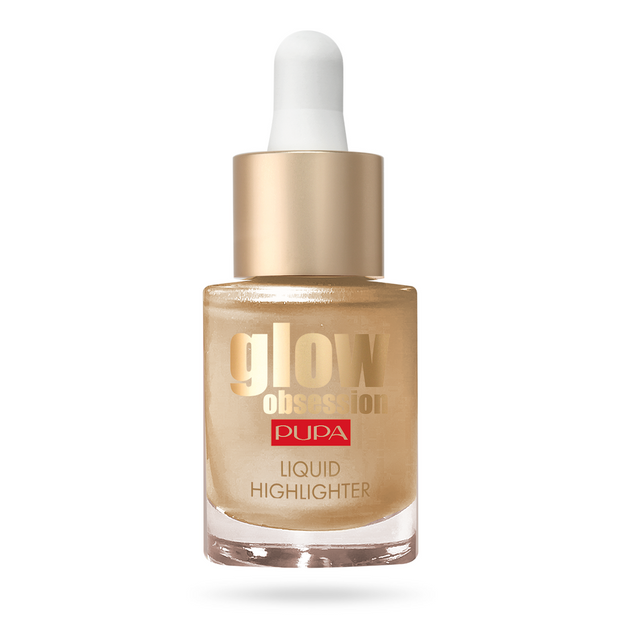 Pupa, Glow Obsession, Χωρίς Parabens, Λαμπερό, Υγρό Highlighter, 100, Sunrise, Για το Πρόσωπο, 13.5 ml