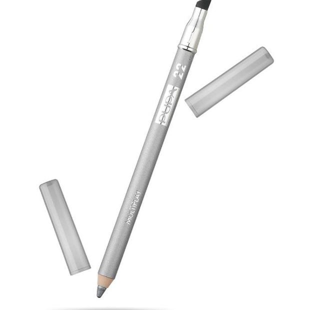 Pupa, Multiplay, Double-Ended, Σκιά Ματιών & Kajal Eyeliner 2-In-1, 22, Pure Silver, 1.2 g