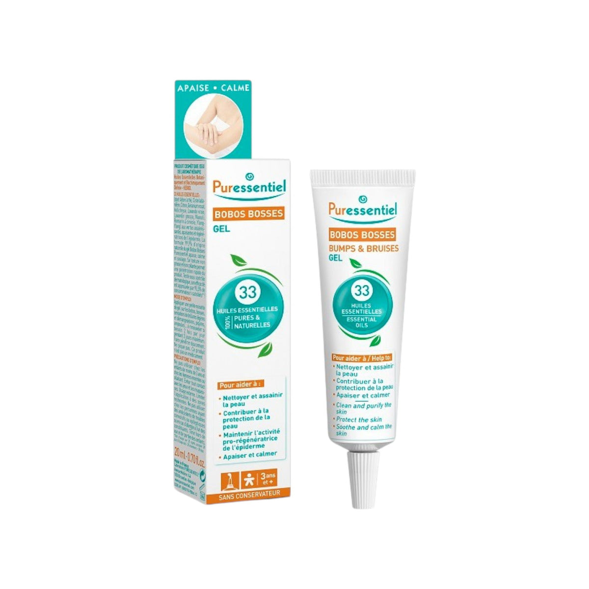 Puressentiel, Bobos Bosses, Essential Oils, Καταπραϋντικό & Καταπραϋντικό, Local Treatment Gel, For Bumps & Bruises, Για Όλο το Σώμα, 20 ml