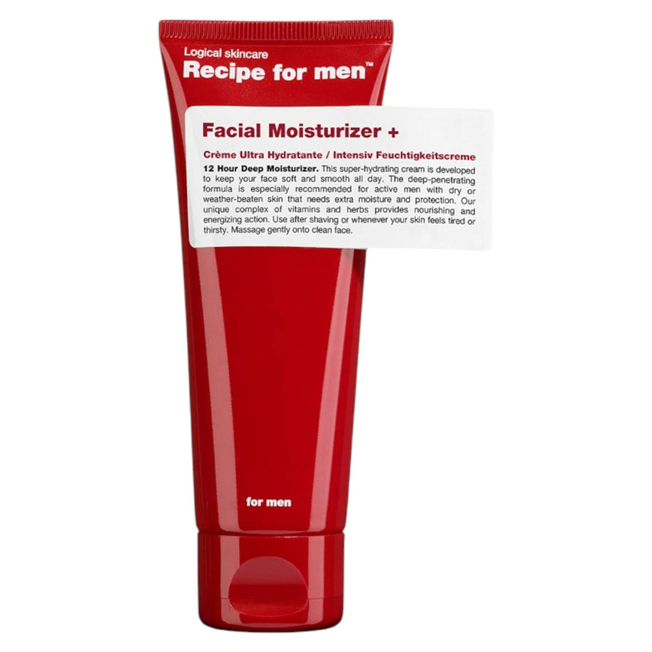 Recipe Ανδρικό, Facial Moisturizer +, Ενυδατική, Κρέμα Προσώπου, 75 ml