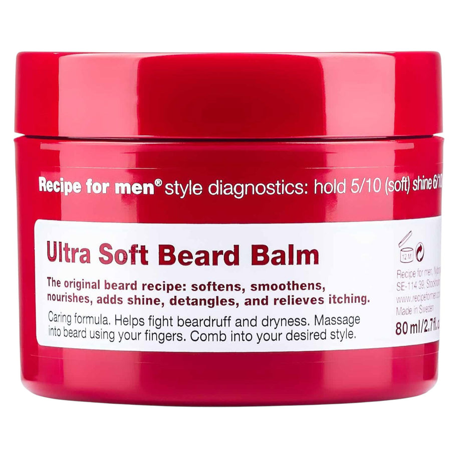 Recipe Ανδρικό, Ultra Soft Beard Balm, Beard Balm, Softening, 80 ml