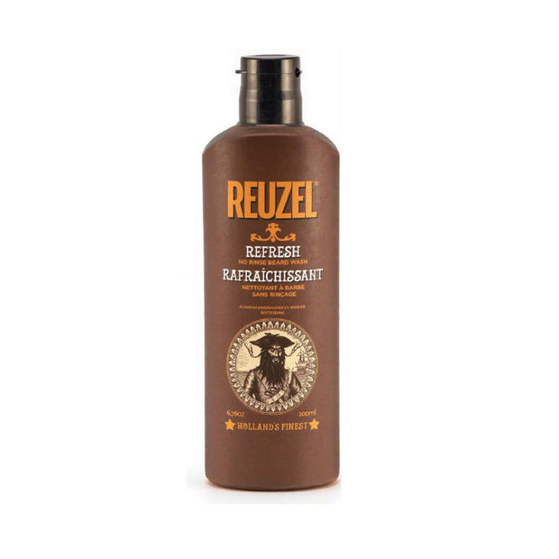 Reuzel, Refresh No Rinse, Beard Σαμπουάν, Moisture And Shine, 200 ml