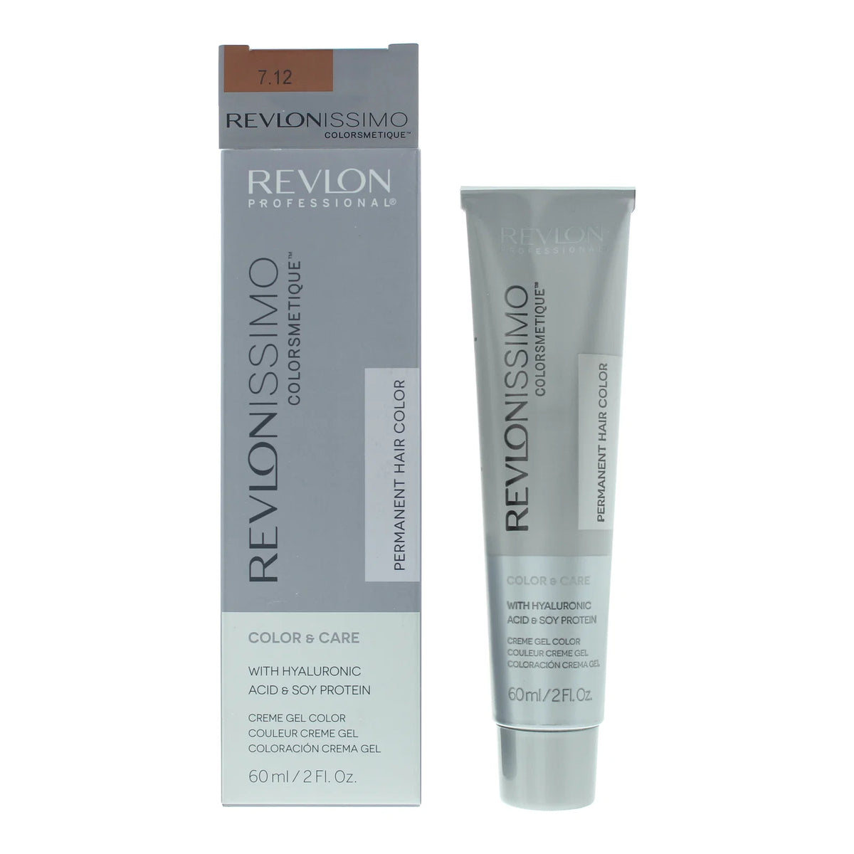 Revlon, Revlonissimo Colorsmetique, Μόνιμη Βαφή Μαλλιών, 7.12 Pearly Beige Blonde, 60 ml