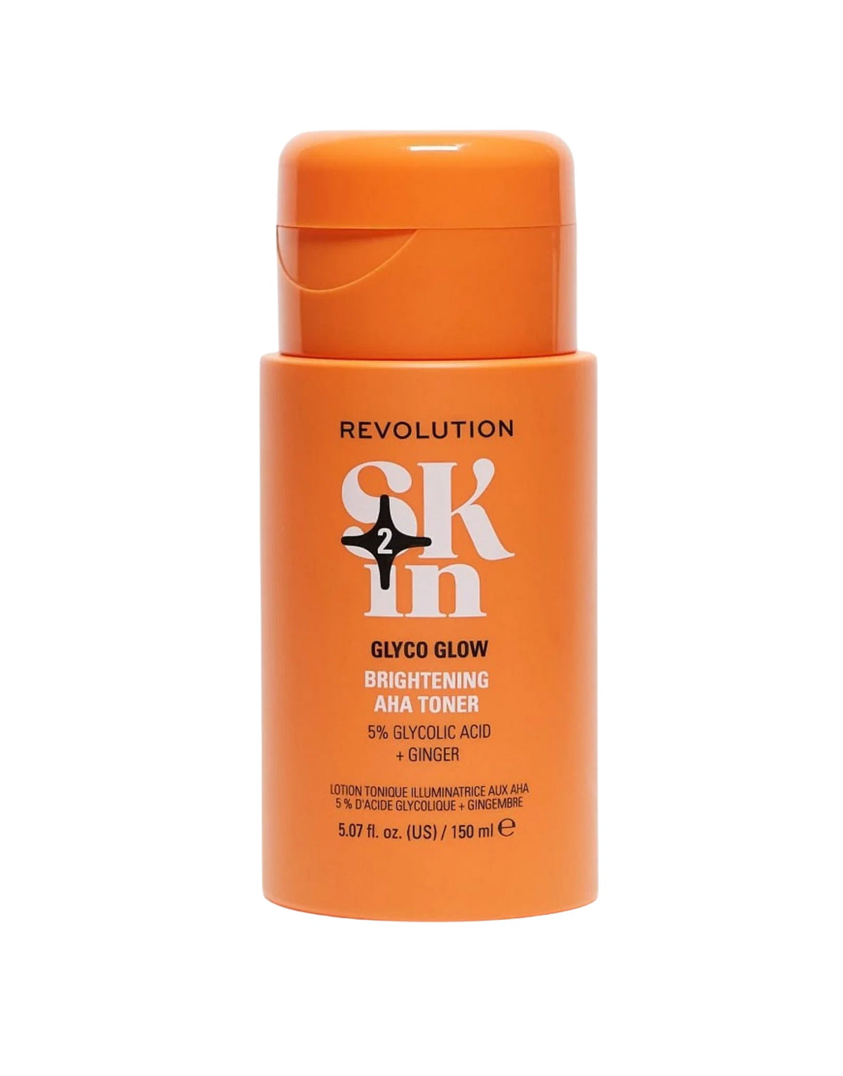 Revolution Skincare, Glyco Glow, 5% Glycolic Acid & Ginger, Λαμπερό, Τονωτική Λοσιόν, Για το Πρόσωπο, 150 ml