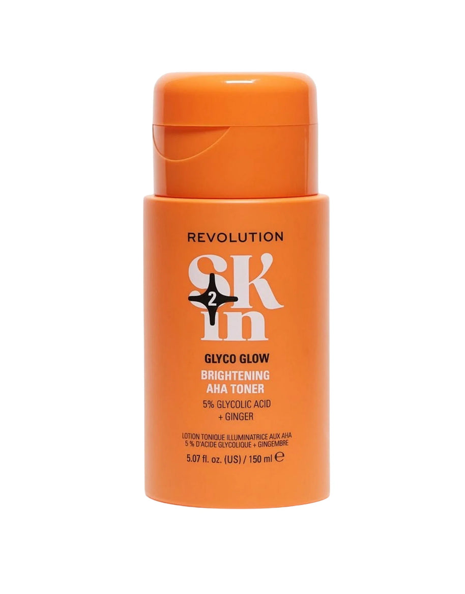 Revolution Skincare, Glyco Glow, 5% Glycolic Acid & Ginger, Λαμπερό, Τονωτική Λοσιόν, Για το Πρόσωπο, 150 ml