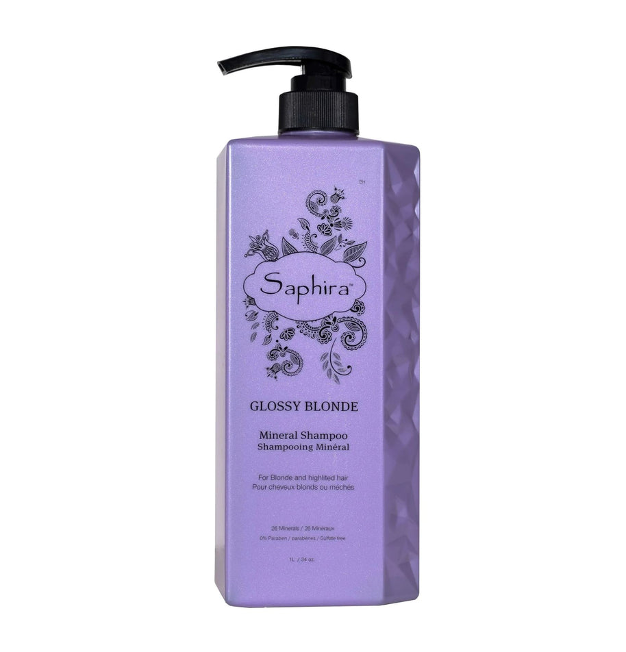 Saphira, Glossy Blonde, Rich In Minerals, Hair Colour Σαμπουάν, For Blonde Hair, Blonde, 1000 ml