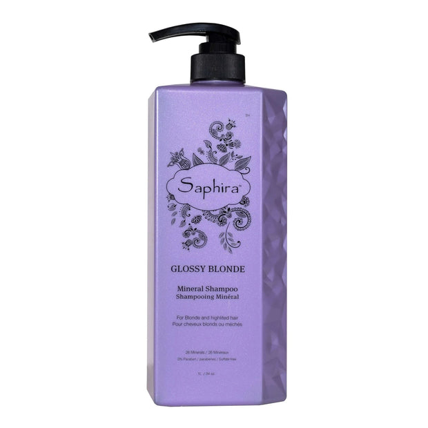 Saphira, Glossy Blonde, Rich In Minerals, Hair Colour Σαμπουάν, For Blonde Hair, Blonde, 1000 ml