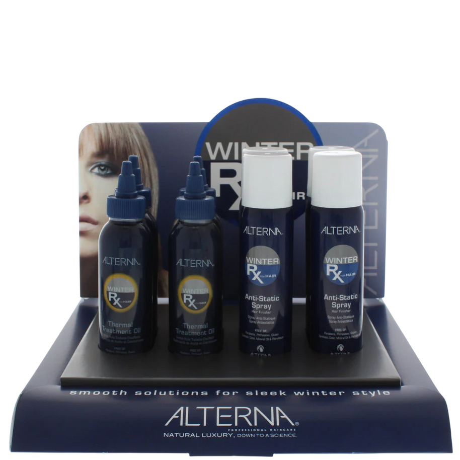 Set Alterna: Winter Rx, Spray Μαλλιών Treatment, Against Hair Static, 4 pcs, 92 g + Winter Rx, Έλαιο Μαλλιών Treatment, Against Hair Static, 4 pcs, 100 ml