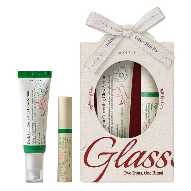 Σετ Axis-Y: Vegan Collagen, Αντιρυτιδικός, Ορός Ματιών, 10 ml + Dark Spot Correcting Glow, Anti-Dark Spots, Ορός, Για το Πρόσωπο, 50 ml