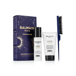 Σετ Balmain Professionnel: Balmain Professionnel, Panthenol, Gel Styling Μαλλιών, For Styling, Strong Hold, 100 ml + Ενυδατικό, Κρέμα Styling Μαλλιών, 150 ml + Backcomb, Hair Brush