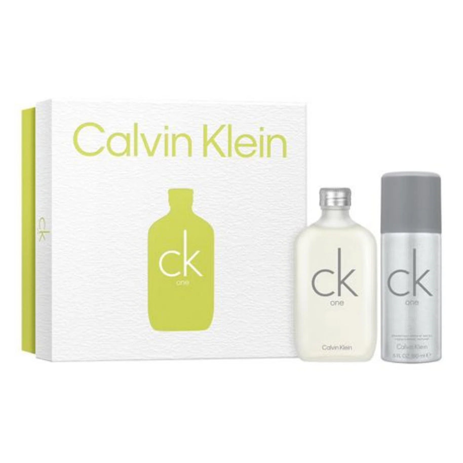 Set Calvin Klein: CK One, Eau De Toilette, Unisex, 100 ml + CK One, 24h Protection, Αποσμητικό Spray, Ανδρικό, 150 ml
