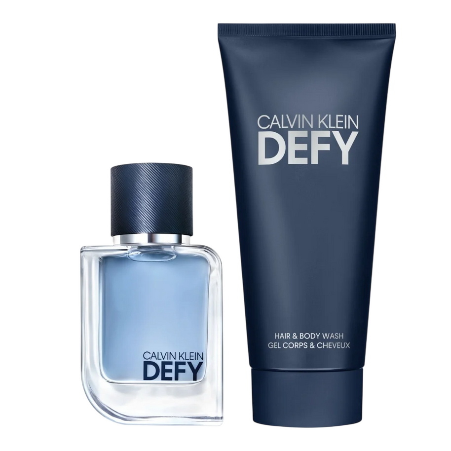 Σετ Calvin Klein: Defy, Woody-aromatic, Αφρόλουτρο & Σαμπουάν 2-Σε-1, 100 ml + Defy, Eau De Toilette, Για Άνδρες, 50 ml