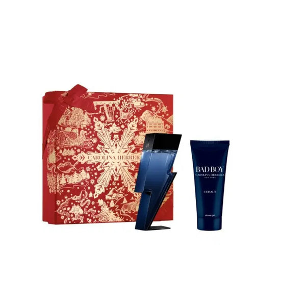 Σετ Carolina Herrera: Bad Boy Cobalt, Eau De Parfum, Για Άνδρες, 100 ml + Bad Boy Cobalt, Refreshing, Αφρόλουτρο, Για Όλους τους Τύπους Δέρματος, 100 ml