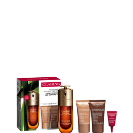 Σετ Clarins: Double Ορός, Age-Defying, Daily, Ορός, Για το Πρόσωπο, 50 ml + Extra-Σύσφιξης, Σύσφιξης, Κρέμα Ημέρας Για το Πρόσωπο, 15 ml + Extra-Σύσφιξης, Collagen, Σύσφιξης, Κρέμα Νύχτας Για το Πρόσωπο, 15 ml + Total Eye, Lifting & Σύσφιξης