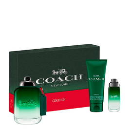 Σετ Coach: Green, Eau De Toilette, Για Άνδρες, 100 ml + Green, Eau De Toilette, Για Άνδρες, 15 ml + Green, Αφρόλουτρο, All Skin Types, 100 ml