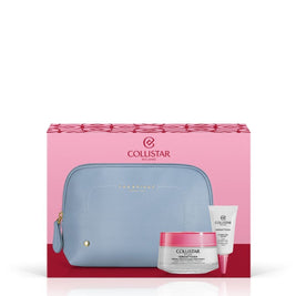 Set Collistar: Idro-Attiva+, Deep Moisturizing, Gel Cream, Face, 50 ml + Idro-Attiva+, Hydrating, Day, Eye Gel, 15 ml + The Bridge, GWP Textile Pouch, Blue