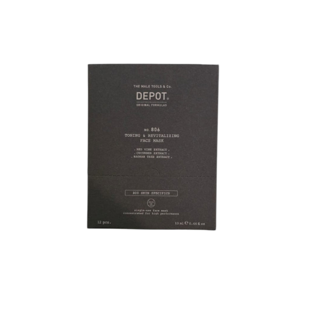 Σετ, Depot, 800 Skin Specifics No. 806, Hyaluronic Acid, Toning & Αναζωογόνησης, Sheet Mask, Για το Πρόσωπο, Day, 12 pcs, 13 ml