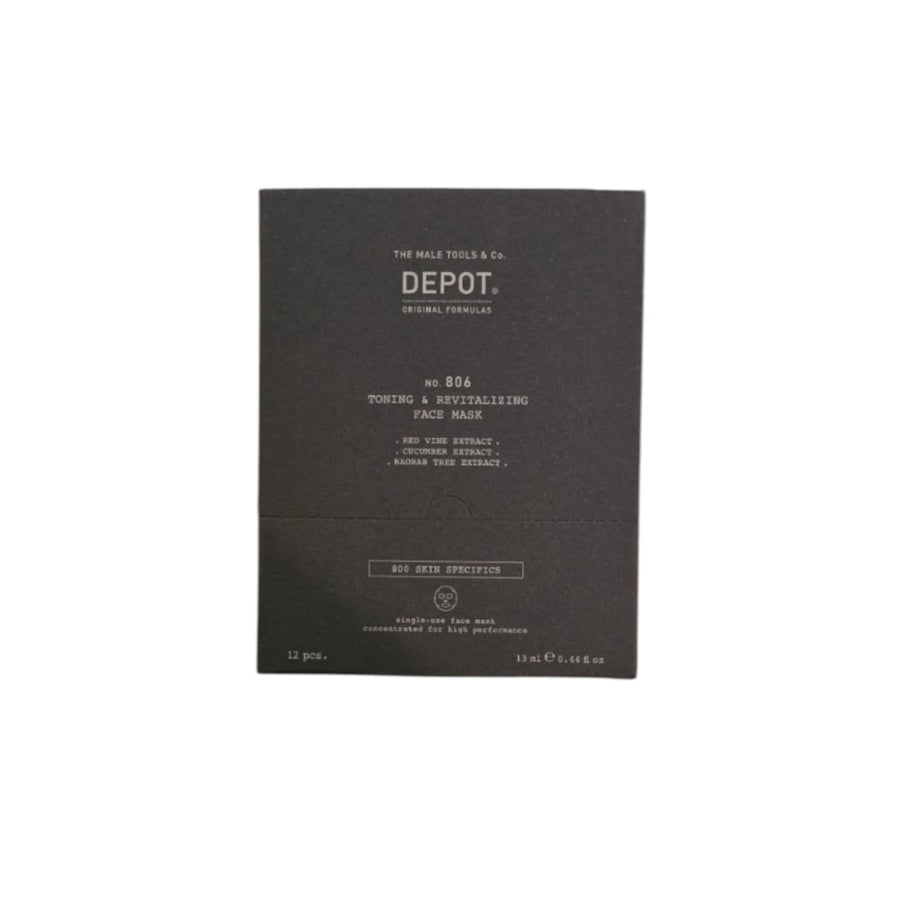 Σετ, Depot, 800 Skin Specifics No. 806, Hyaluronic Acid, Toning & Αναζωογόνησης, Sheet Mask, Για το Πρόσωπο, Day, 12 pcs, 13 ml