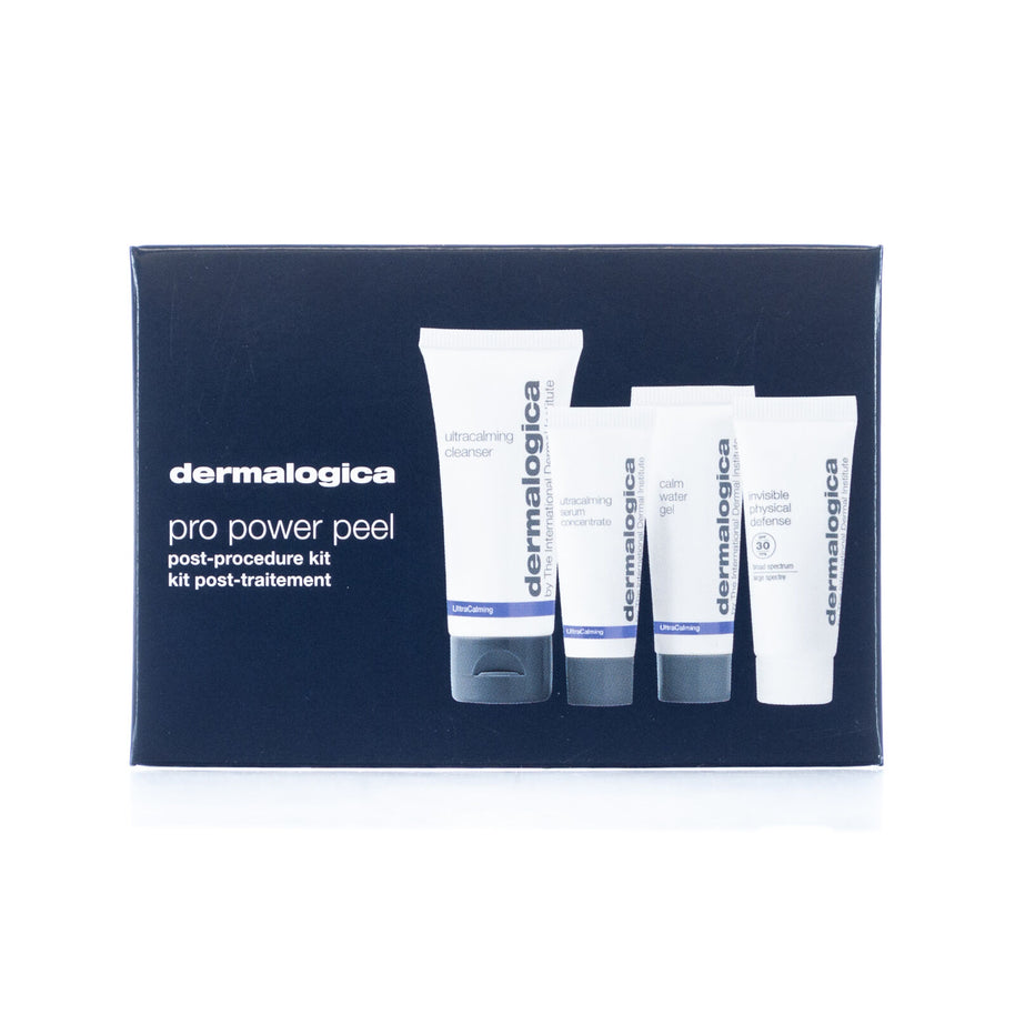 Pro Power Peel Post-Procedure Set Dermalogica: UltraCalming, Ορός Προσώπου, 30 ml + UltraCalming, Gel, Για το Πρόσωπο + UltraCalming, UV Protection, Broad Spectrum Sunscreen, SPF 30 + UltraCalming, Gel Καθαρισμού, Για το Πρόσωπο, 50 ml