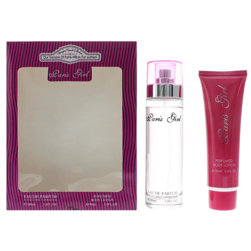 Set Designer French: Paris Girl, Eau De Parfum, Γυναικείο, 100 ml + Paris Girl, Ενυδατική Λοσιόν Σώματος, 90 ml